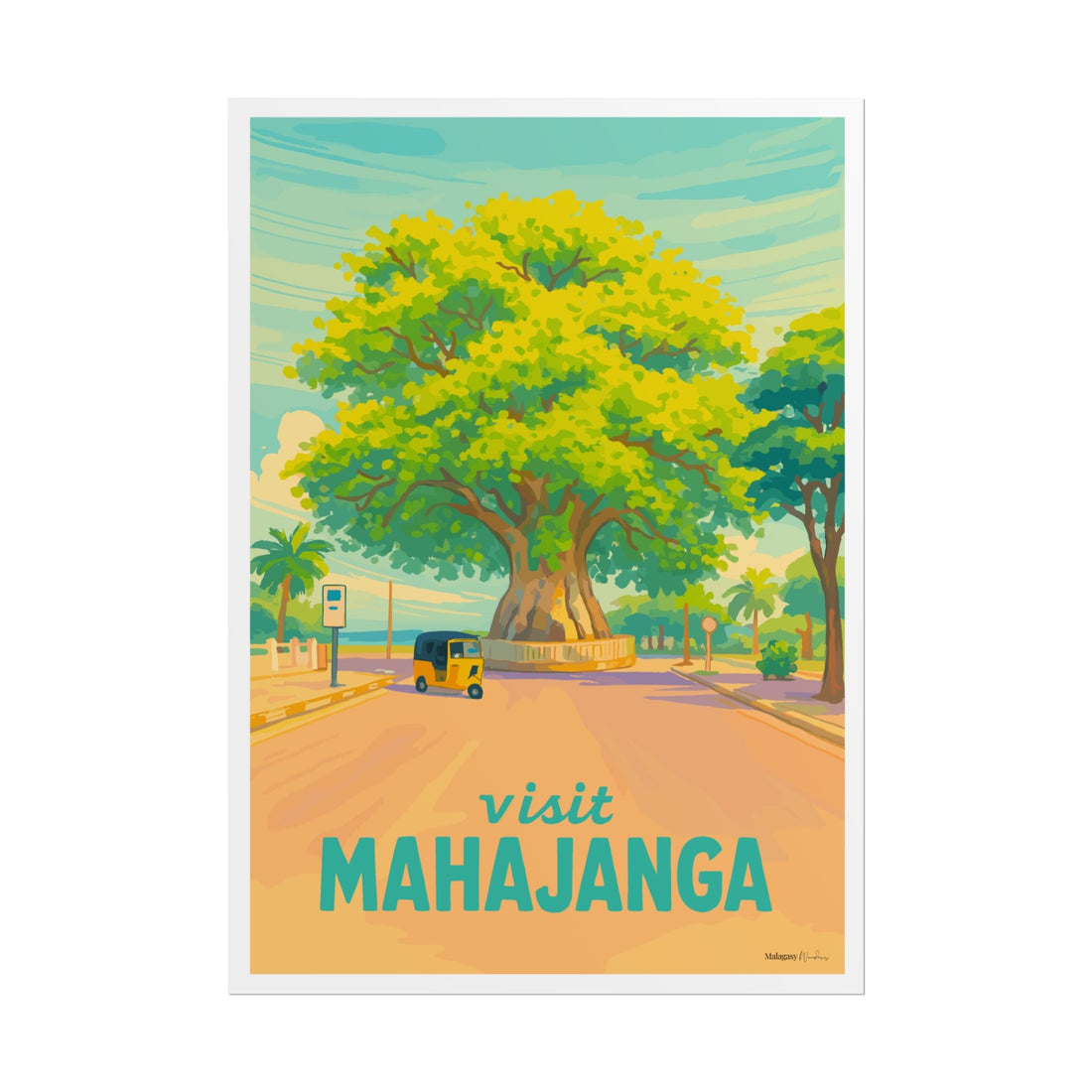 Le grand baobab de Majunga sur le front de mer