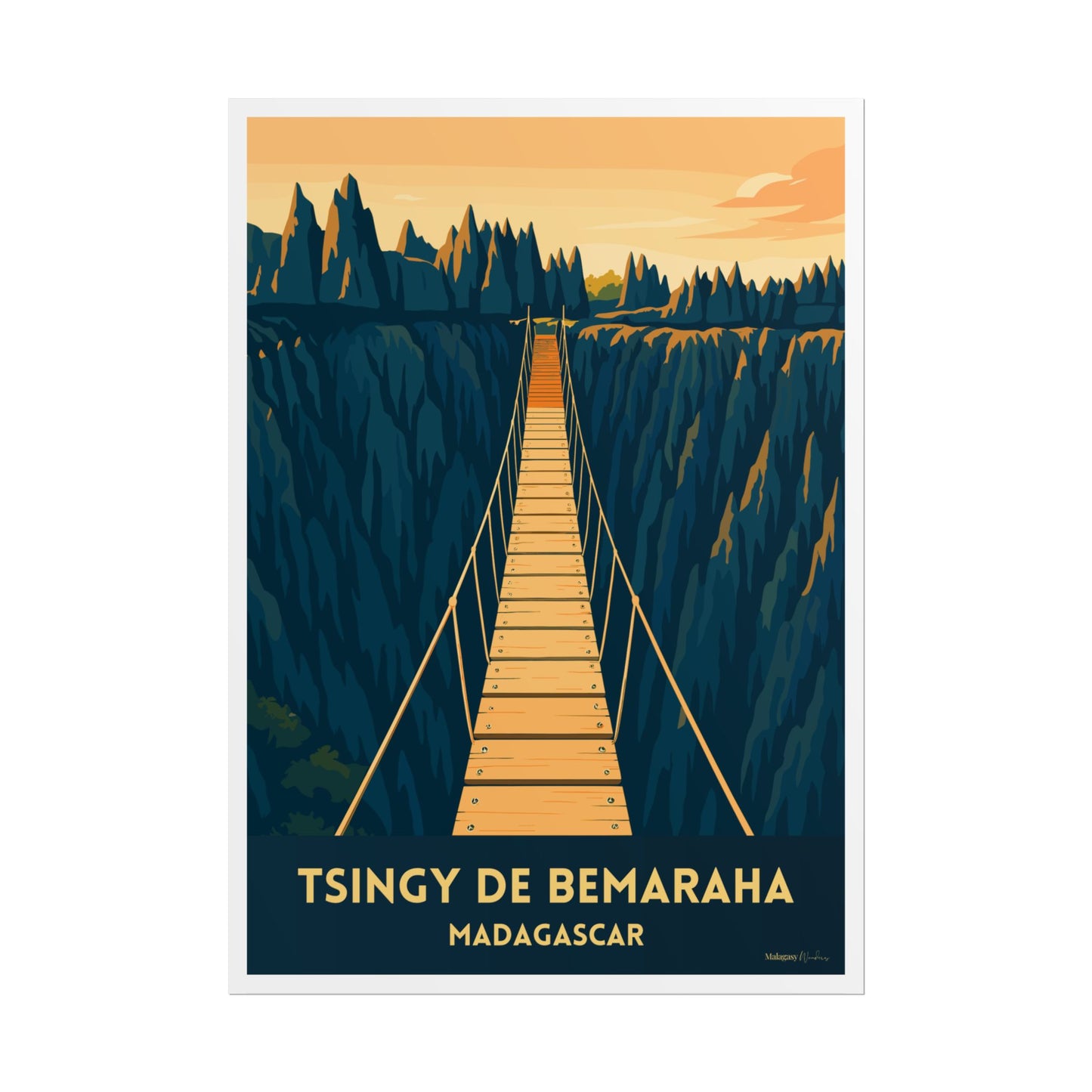 Affiche Tsingy de Bemaraha