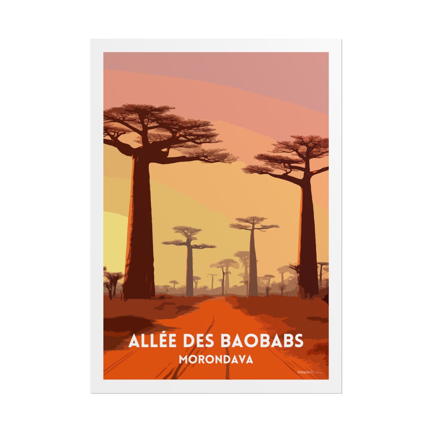 Affiche Allée des Baobabs Morondava