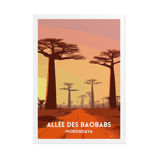 Affiche Allée des Baobabs Morondava