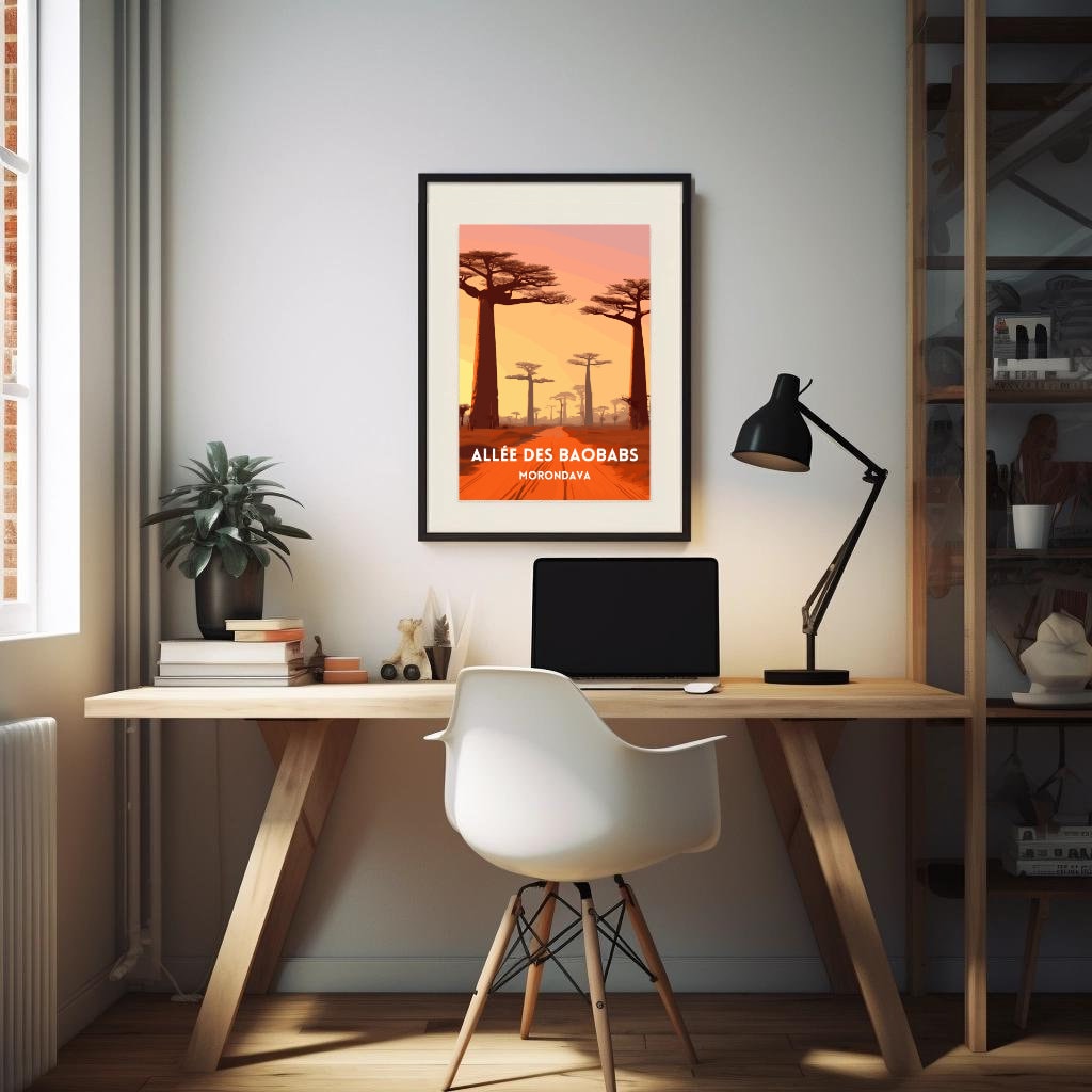 Affiche Allée des Baobabs Morondava