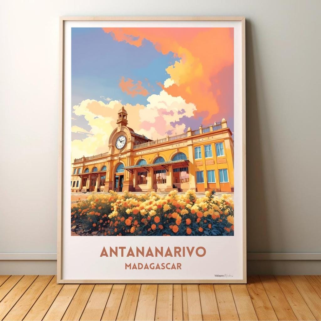 Affiche Gare de Soarano Antananarivo